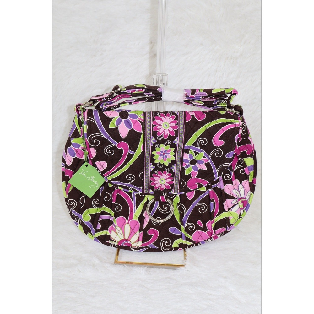 NWT Vera Bradley Purple Punch Saddle Up Crossbody